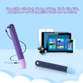 thumbnail image 4 of LAICAIW 2pcs Kid-Friendly Stylus Pens for Touchscreen, Crayon Stylus Pen & Tethers Anti-Rolling Children's Touch Screen Stylus Capacitive Tablet Stylus for Kindle Ipad iPhone Touch Screen Devices, 4 of 7
