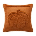 thumbnail image 2 of Throw Pillow Covers 18x18 Inch, Soft Plush Pumpkin Decorative Square Pillowcases, Farmhouse Holiday Cushion Covers for Sofa Living Room Home Fall Halloween Thanksgiving Decor, 2 of 9