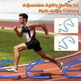 thumbnail image 5 of CONCETTA Agility Ladder Training Set with Speed Parachute, Hurdles, Cones, Jump Rope, Athletic Speed & Coordination Workouts Equipment, Blue, 5 of 9