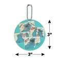 thumbnail image 6 of Sesame Street Cookie Monster Comic Round Luggage ID Tag Card Suitcase Carry-On, 6 of 8