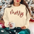 thumbnail image 3 of Craaazy Christmas Fashion Long Sleeve Round Neck Shirts for Women Christmas Printing Loose Blouse Capless Sweatshirts Top Gifts, 3 of 8