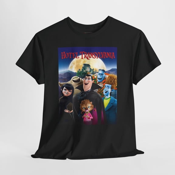 Hotel Transylvania 2012 Retro Movie Poster Horror Unisex Graphic T-Shirt