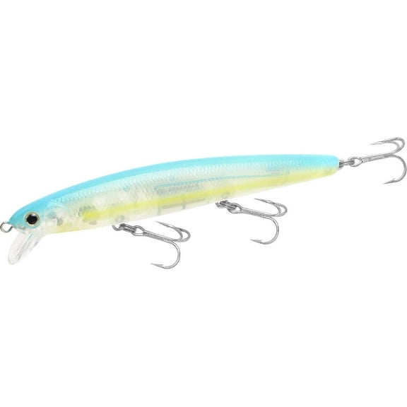 Lucky Craft Flash Minnow Suspending Jerkbait, 4 1/2", 5/8 oz, Super Glow Sardine