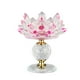 thumbnail image 4 of Candelabros de cristal de loto para decoración del hogar, candelabros votivos, regalo de boda Rosado, 4 of 9