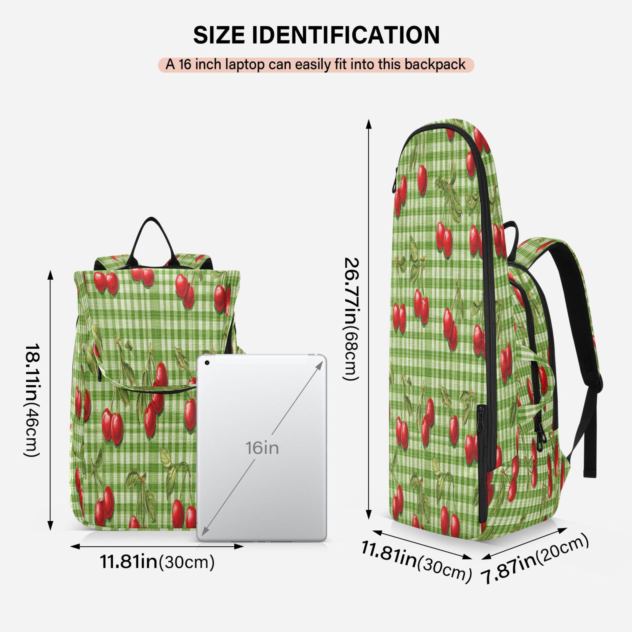 2 Racquet Holder Tennis Backpack Tennis Racket Covers Gym Bags Inspiration Cherry Painting