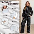 thumbnail image 4 of Renewold Track Suit for Women Set Winter Fashion Outfits High Waisted Pants with Pockets and Sweatshirts 2 Piece Outfits Baggy Tracksuit for Lounge Running, Insects Butterfly Dragonfly Print, L, 4 of 7