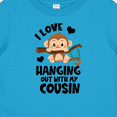 thumbnail image 4 of Inktastic Monkey I Love Hanging out with My Cousin Boys or Girls Baby T-Shirt, 4 of 5