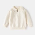 thumbnail image 6 of BMYJ Boys Collared Quarter Zip Knit Pullover Sweater, Polo Neck Long Sleeve Casual Sweater, Soft Knit Pullover for Toddler Boys, School Daily Fall Sweater (B, 5-6 Years), 6 of 6