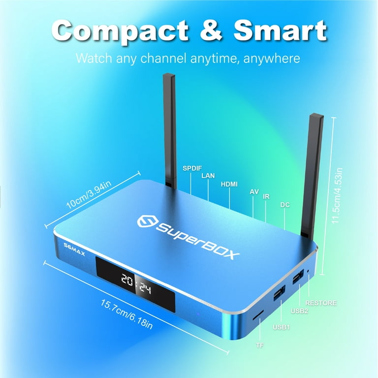 Superbox S6 MAX 2024 Fully Loaded, Super Box S6MAX with Voice