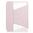 thumbnail image 3 of For Samsung Galaxy Tab A9 Plus 360 Rotation Transparent Smart Leather Case with Keyboard,Pink, 3 of 8