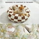 thumbnail image 3 of Cama redonda para mascotas LE SURE Donut para perros y gatos pequeños, color marrón, 3 of 7