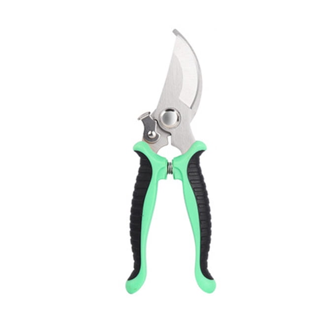 Pruner Garden Scissors Professional Sharp Bypass Pruning Shears Tree Trimmers Secateurs Hand Clippers For Garden Beak Scissors Green