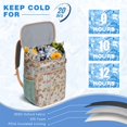 thumbnail image 4 of Trippy Mushroom Cooler Backpack, Leakproof Insulated Lunch Bag with Boho Mushroom Print for Beach Days and Picnics, 4 of 4