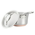 thumbnail image 6 of Anolon Nouvelle Copper Stainless Steel Saucepan with Lid, 3.5 Quart, Silver, 6 of 7