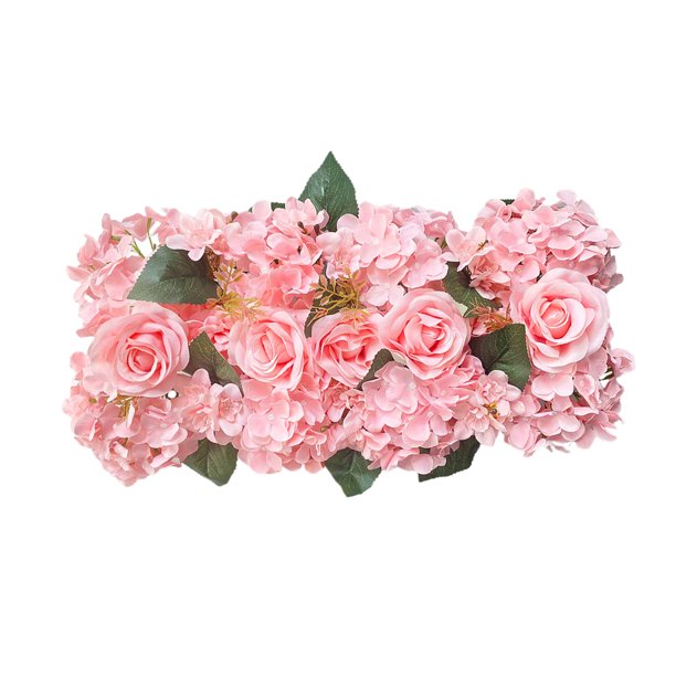 Nueva boda Arreglo floral de eucalipto de seda simulada Arreglo de decoración del de la boda T-Taiwán 1 Longitud 52 cm Ancho 28 cm Material: La cabeza de la flor es tela ANGGREK Otros