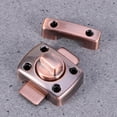 thumbnail image 3 of BRIGHTFUFU Dark Red Zinc Alloy Small Bolt Lock 1Set for Cabinet Latch Protection and Storage Protection, 3 of 7