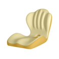 thumbnail image 3 of Cojín de asiento ergonómico de espuma viscoelástica suave para sillas de videojuegos, sillas de ruedas y conductores. Amarillo, 3 of 9