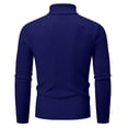 thumbnail image 5 of JTieacloth Pullover Casual Sweater Mens Autumn And Winter Sweater Still Turtleneck Solid Color Sweater(Blue), 5 of 5