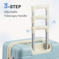 thumbnail image 5 of Zimtown 5 Piece Sets Luggage Suitcase ABS Hardside with Spinner Wheels and TSA Lock, Blue, 5 of 18