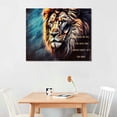 thumbnail image 2 of Nawypu Inspirational Quotes Lion Canvas Wall Art Animal Inspiring Poster Prints Picture Artwork Wall Decor for Office Man bedroom Living Room Home Decoration Framed, 2 of 4
