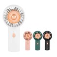 thumbnail image 1 of Fan Adjustable Portable Hand Type 500mAh 2.4W Fans Indoor Meeting Room Library Learning Cooling Equipment with Night Light Pink, 1 of 9