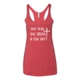 thumbnail image 2 of Wild Bobby The Way, The Truth & The Life Inspirational/Christian Women Tri-Blend Racerback Tank Top, Vintage Red, Medium, 2 of 5