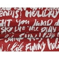thumbnail image 5 of oneOone Velvet Red Fabric Text Sewing Craft Projects Fabric Prints By Yard 58 Inch Wide-VB, 5 of 5