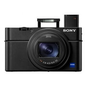 Sony RX100 VII Premium Compact Camera with Grip | 24-200mm Lens + 2 Batteries