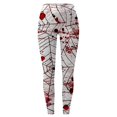 thumbnail image 3 of MKLEKYY leggins deportivos mujer Pantalones de Yoga estampados rojos informales para mujer Leggings, 3 of 3