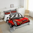Racing Car Comforter Set, Cool Speed Race Car Down Comforter Twin Size