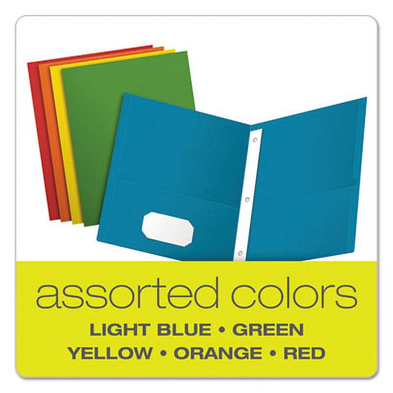 Oxford Twin-Pocket Folders with 3 Fasteners, Letter, 1/2" Capacity, Teal, 25/Box (57755)
