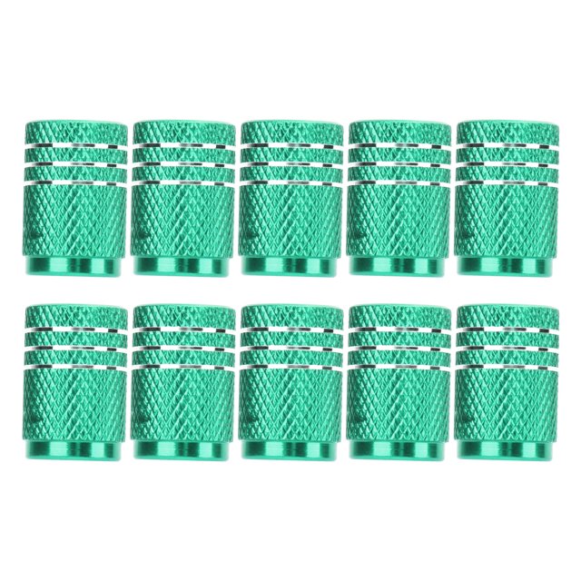 Tire Stem Valve , Cool Design 10 Pieces Wheel Valve Covers Universal For SUVs Bikes Trucks Motorcycles Green