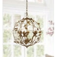 thumbnail image 2 of Safavieh Austen 17 in. Dia. Modern Round Cage Chandelier, Gold Leaf, 2 of 6