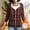 Red-A, variant on CaComMARK PI Women's Fleece Lined Zip Up Hoodie Long Sleeve Jacket Lightweight Plaid Print Tops with Pockets Red-A