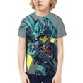 thumbnail image 3 of Youth Mobile Suit Gundam T Shirts 3D Printed Short Sleeve Tee Shirt for Boys Girls, 3 of 8