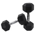 thumbnail image 3 of Par de Mancuernas Hexagonales Fire Sports Caucho Negro 10Kg, 3 of 4
