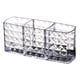 thumbnail image 1 of GOOHOCHY Organizador de escritorio con soporte de exhibición para brochas de maquillaje, caja de almacenamiento de cosméticos con patrón de diamante transparente de acrílico, 1 of 8