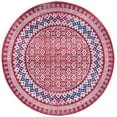 thumbnail image 2 of SAFAVIEH Brentwood Dory Geometric Area Rug, Red/Ivory, 6'7" x 6'7" Round, 2 of 11