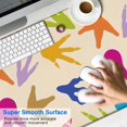 thumbnail image 2 of Long Mouse Pads for Desk,Colorful Dinosaur Footprints Pattern Desk Mats on Top Of Desks, Desk Mouse Pad Extra Large with 3mm Non-Slip Base and Stitched Edge for Gaming,Office,Work,Home 47.3"x23.6", 2 of 6