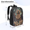 thumbnail image 2 of Disketp Tree Meditating Golden Retriever School Backpack, Lightweight Basic Middle School Bookbags 17 Inch Casual Daypack for Student College, Travel or Outdoor, 2 of 6