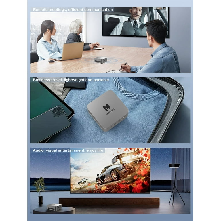 N150 Mini PC, 16GB DDR4 512GB SSD Mini PC,Twin Lake N150 Micro PC