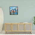 thumbnail image 2 of Stupell Whimsical Summer Beach Ladies Landscape Painting Black Framed Art Print Wall Art, 2 of 8