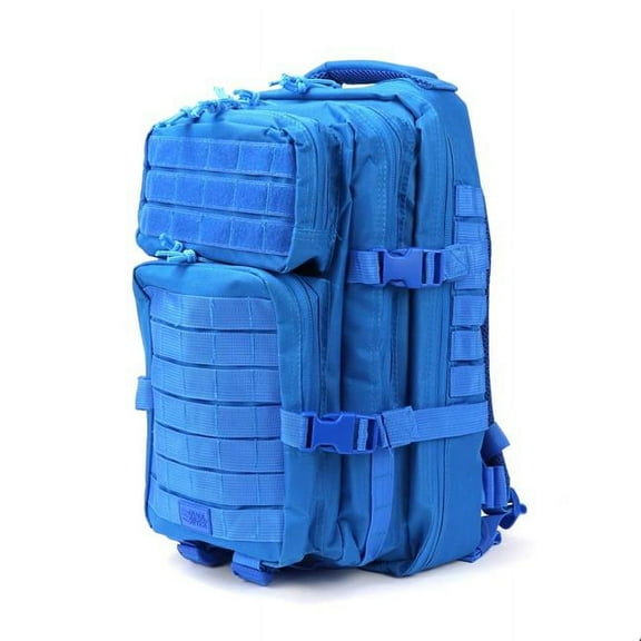 Osage River Gear Fishing Tackle Backpack with Fishing Rod Holder, Large Fishing Tackle Bag for Tackle Trays, Tackle Box Backpack for Bass Fishing Camping Traveling Hunting, Electric Eel Blue