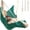 Green, variant on Hammock Swing Chair with Foot Rest - Indoor/Outdoor Hanging Chair - Quick & Easy Setup with Durable Hardware – Spacious Full Body Support – Holds 440 Lbs