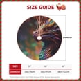 thumbnail image 2 of Rateoe Rainbow Scales Fantasy Dragon Pattern Christmas Tree Skirt with Ties, Christmas Tree Decorations, Farmhouse Christmas Decor Xmas Holiday Decorations-36", 2 of 6