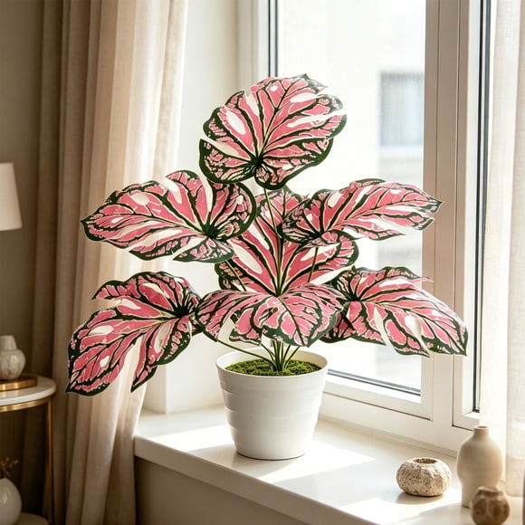Artificial Monstera Deliciosa Bonsai Indoor Artificial Plants Desktop Ornament Suitable For Home Decoration In Living Rooms Offices And Bedrooms