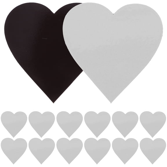 DIY Heart Shaped Blank Magnets for Fridge Decor Assorted Color Soft Magnet 30 Pieces