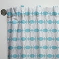 thumbnail image 3 of Designart 'Abstract Retro Geometrical Design Pattern VII' Mid-Century Modern Curtain Panel, 3 of 5