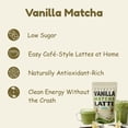 thumbnail image 4 of Roynest Vanilla Matcha Latte Powder | Ready to Mix Vanilla Matcha Latte for Iced Lattes, Smoothies and Cold Drinks | Clean Energy | 150g Reseleable Pouch | 1 Pack, 4 of 8