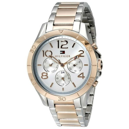 Tommy Hilfiger Women's 1781525 Sophisticated Sport Silver Dial Two Tone Rose Gold Steel Watch